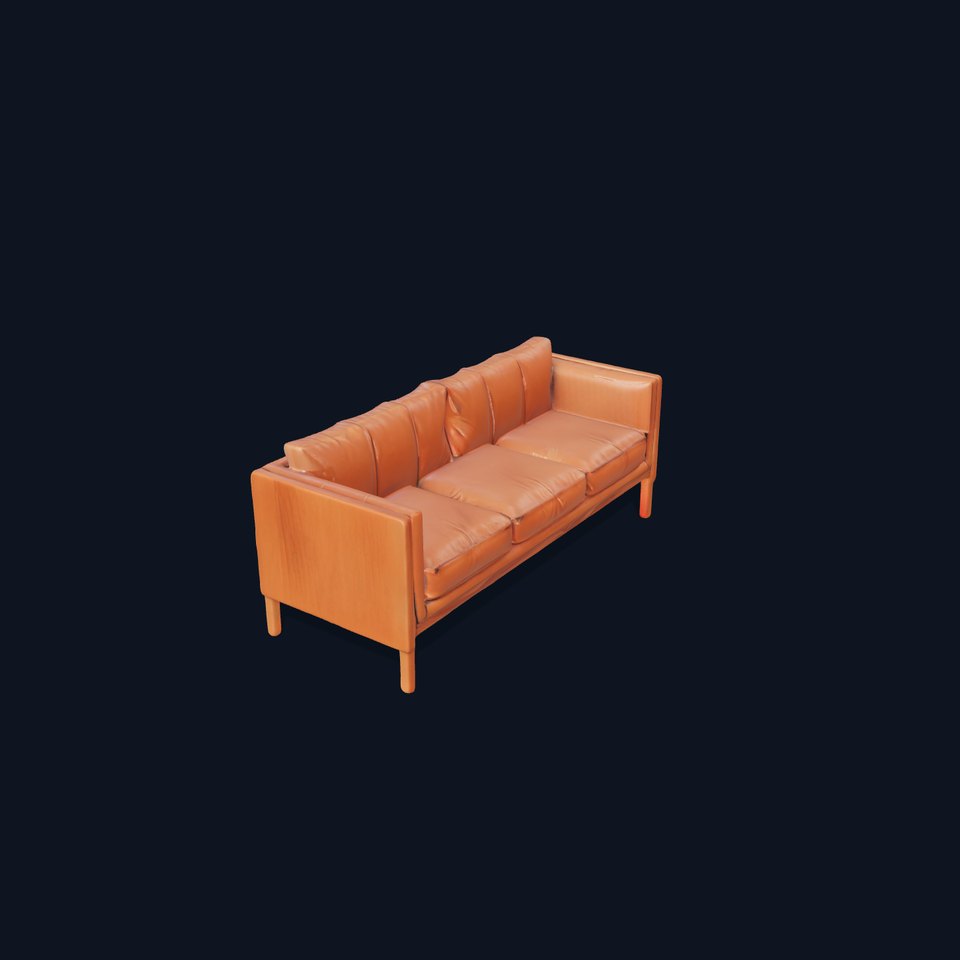 Classic Leather Sofa model pack